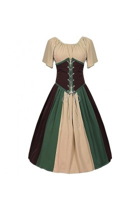 TWIOIOVE Costume danime sexy pour femme Europe et États-Unis - Style médiéval rétro - Avec lacets - Taille XXL