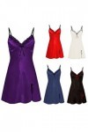 Women Sling Lace Sleepwear Female New Sexy V Neck Nightdress Ladies Sexy Nightdress Sleepwear-Blue,L
