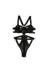 PONNYC Erotic Bodysuit Leopard Jacquard Dentelle Mesh Transparent Lingerie Sexy&nbsp;Female Underwear Nightclub Women’s Underwear
