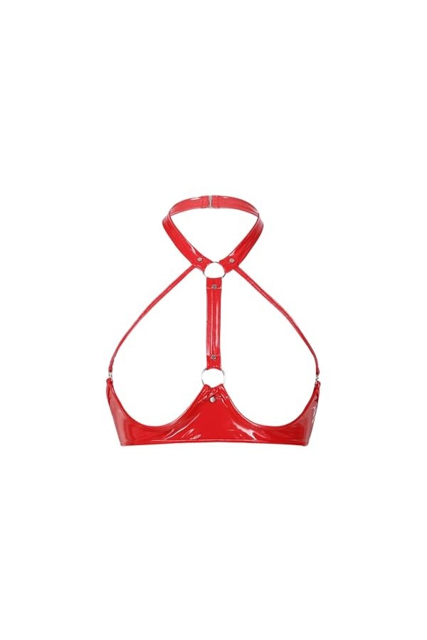 Tenue Sexy Soutien-Gorge Érotique Exposé Ouvert, Noir, XXL