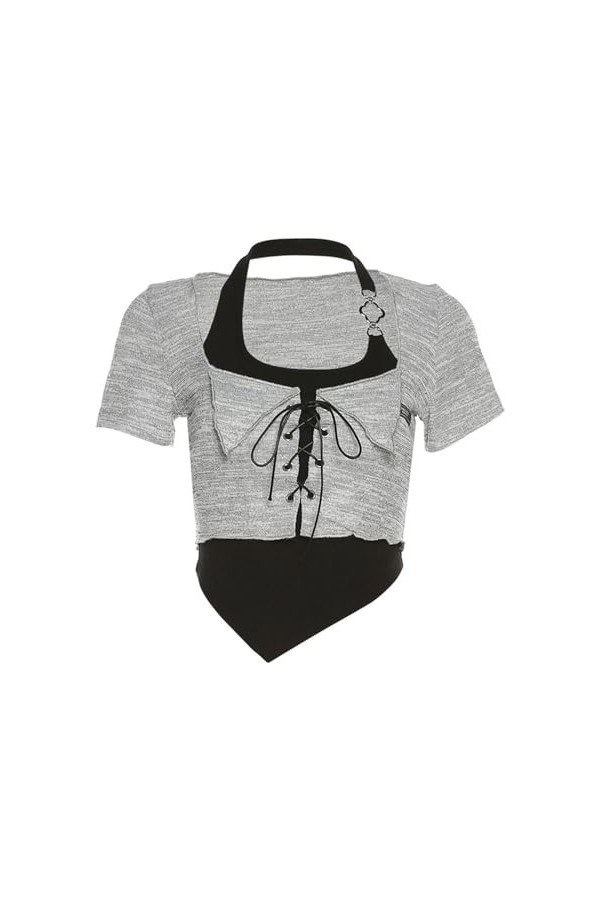 mingxinshangdian European and American Style 2023 Spring and Summer New Womens Solid Color Halter Vest Fashionable Square Ne