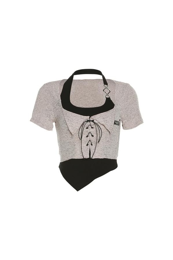 mingxinshangdian European and American Style 2023 Spring and Summer New Womens Solid Color Halter Vest Fashionable Square Ne