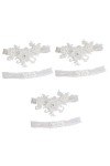 ERINGOGO 6 Pcs Anneau Bande sous La Robe De Mariée Jarretières Élégantes pour La Mariée Jarretière De Mariage Jarretière De M