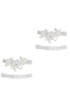 ERINGOGO 6 Pcs Anneau Bande sous La Robe De Mariée Jarretières Élégantes pour La Mariée Jarretière De Mariage Jarretière De M