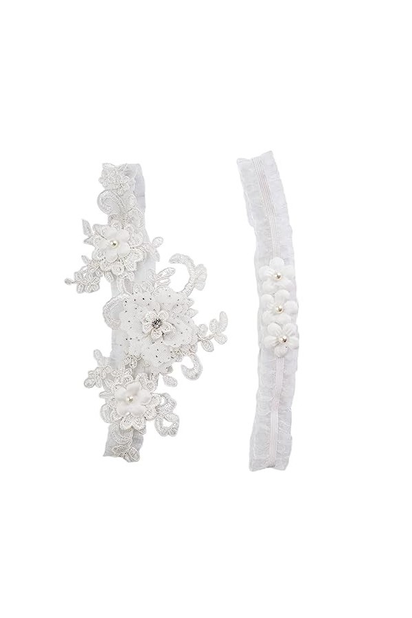 ERINGOGO 6 Pcs Anneau Bande sous La Robe De Mariée Jarretières Élégantes pour La Mariée Jarretière De Mariage Jarretière De M