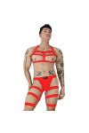 Sous-vêtements pour hommes, bretelles de harnais sexy, ceinture de jambe, slips, chaussettes longues, lingerie, ensemble de c