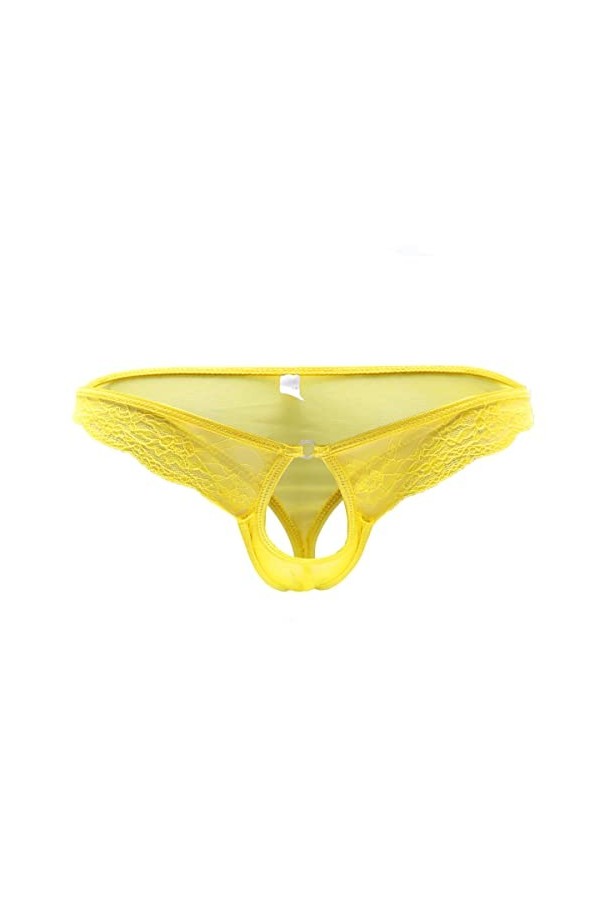 VemeFufu String Homme Sexy Slip Briefs Caleçons Triangle Culotte Ouverte Underpant pour Hommes