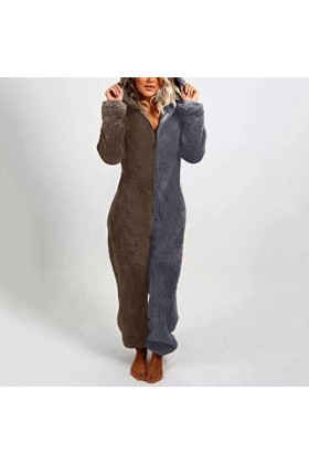 Pyjama en peluche pour femme - Super doux - En polaire - Combinaison une pièce - Pour cosplay - Pyjama douillet et chaud, Mar