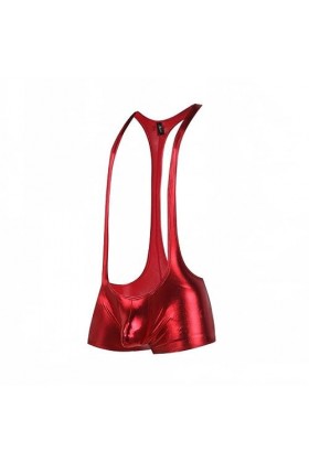 MACIUM Culotte Sexy Sissy Homme Costume De Lutte Sexy pour Hommes Une Pièce Fitness Couple Short De sous-vêtements Sexy,Rouge