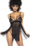 Mapalé by Espiral Babydoll 7502 pour femme, noir, Large-X-Large