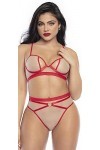 Mapalé by Espiral Ensemble deux pièces 8820 pour femme, Nude/Rouge, Large-X-Large