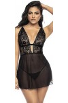 Mapalé by Espiral Babydoll 7500 pour femme, noir, Small-medium