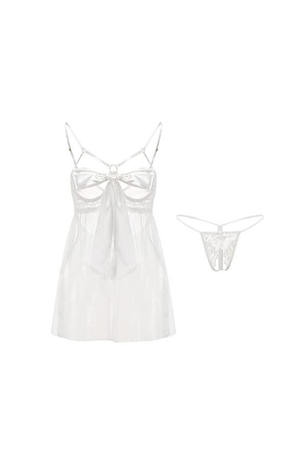 Ensembles Sexy Femme Ensemble De Pyjamas Sexy en Dentelle Féminine Uniforme De Lingerie Sexy,Noir 7,Taille Unique