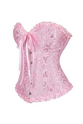 CHOUBAGUAI Corset tops sexy pour femme - Corset sexy en dentelle florale - Corset surdimensionné - Comme sur les photos, XL