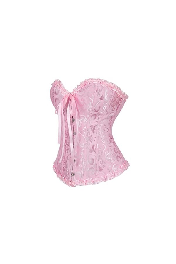 CHOUBAGUAI Corset tops sexy pour femme - Corset sexy en dentelle florale - Corset surdimensionné - Comme sur les photos, XL