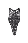 Body en dentelle florale pour homme,Culotte transparente,Body en maille,Mankini transparent,Sous-vêtement dos nu,Gilet sans m