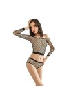Nuisettes Sexy Femme Lingerie Et Vêtements Sexy Lingerie Sexy Sexy Transparent Temptation Net Vêtements Ensemble Creux Sexy N