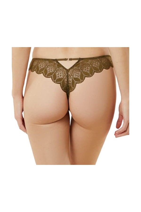 Lingerie Pour Femme Grande Taille. Culottes Tangas Chic Et Transparent En Dentelle Lot de 2. Slips Stretch Multicolore Offre 