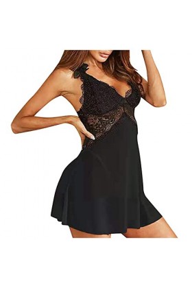 HELLORSOON Ensemble Cuisine Bois Ensemble de Lingerie pour Femmes avec Porte-Jarretelles Soutien-Gorge Sexy et Culotte Combin