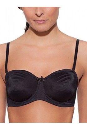 Selene Soutien-Gorge Joanna, Bonnet C Bretelles Multipositions Amovibles - Noir, 105C