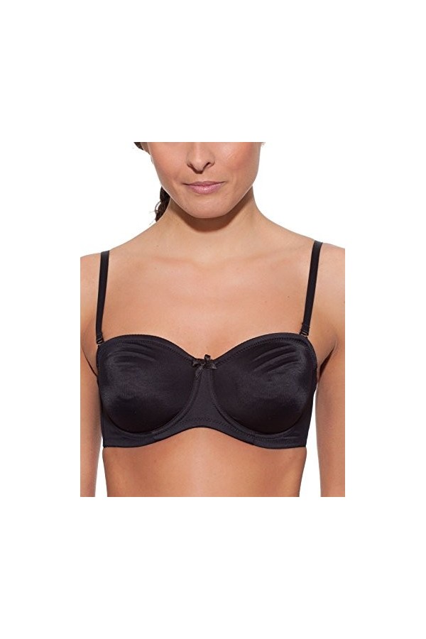 Selene Soutien-Gorge Joanna, Bonnet C Bretelles Multipositions Amovibles - Noir, 105C