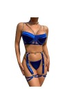 Lingerie pour Femmes avec Porte-Jarretelles Cou Soutien-Gorge Sexy Et Culottes Taches À Bretelles Body 5 Pièces Lingerie Sexy