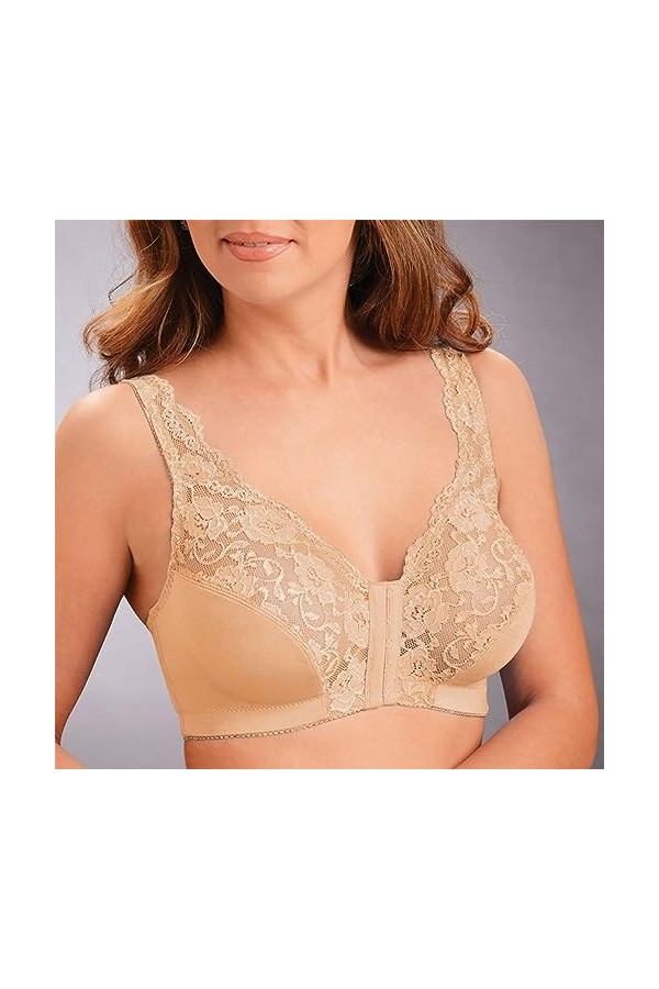 Sexy Dentelle Soutien-Gorge Push Up Tous Les Jours for Femmes Soutien-Gorge Fête Mariage sous-Vêtements Avant Bouton Dos Sout