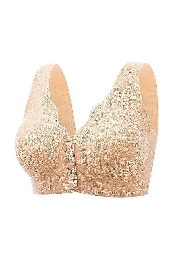 Lamious Zero Feel Dentelle Soutien-Gorge Fermeture Avant à Couverture Complète, Confort Et Soutien, sans Fil, Respectueux De 