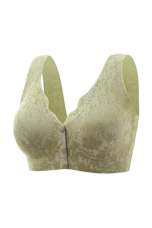 Lamious Zero Feel Dentelle Soutien-Gorge Fermeture Avant à Couverture Complète, Confort Et Soutien, sans Fil, Respectueux De 