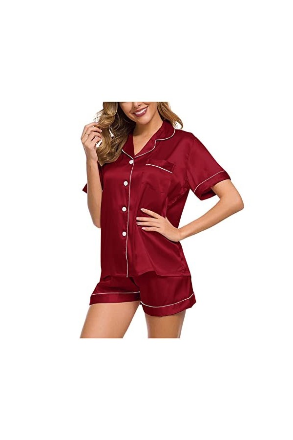 Zshosam Lingerie sexy pour femme - Sous-vêtements courts - Sous-vêtements courts - Pour femme - Vêtement de nuit - Ensemble d