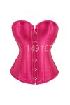 EshAls Corset Overbust Plus Size Corselet Corsets et bustiers Hauts Rouge Noir Rose Violet Blanc Gothique Lingerie Femme-808 