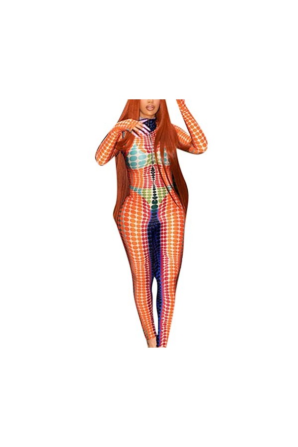 VIVICOLOR Combinaison Transparente pour Femme Combinaison Transparente en Maille pour Femme Costume de Barboteuse en Maille T