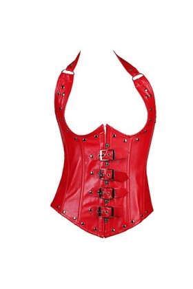 CHOUBAGUAI S-6XL Femme Punk Rock Sexy Bustier à baleines en acier amincissant Corset Bustiers Corset Costume Gothique Vêtemen