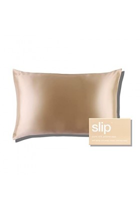 Slip for Beauty Sleep Slip Pure Silk Silk Pillo wcase Queen Size Color&nbsp;–&nbsp;Coloris Caramel