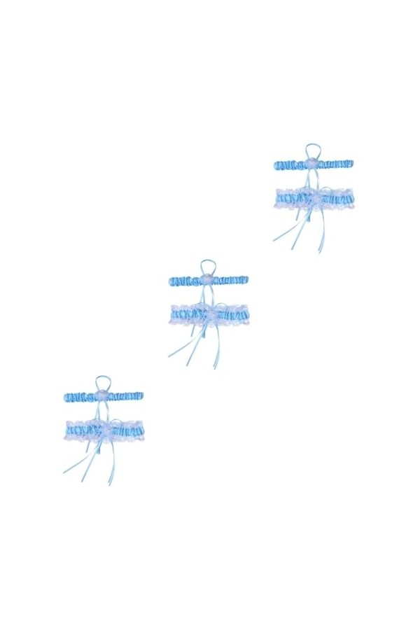 Adorainbow 2 Paires Bande De Jambe De Mariée Jarretière De Mariage Porte-Jarretelles De Mariage Porte-Jarretelles Classique M