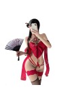 Temptshow Femmes Sexy Dentelle Suspendue Robe De Nuit Danseur Chinois Robe Sous-Vêtements Rouge 