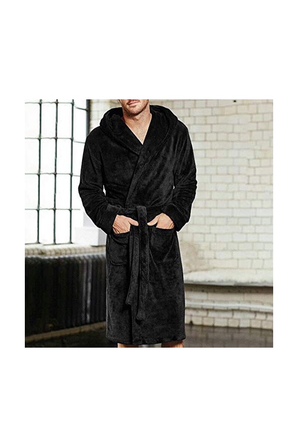 TDEOK Corset pour femme - Manteau Shawl - Robe dhiver douillette - Corail - Sexy et sexy, Noir , M