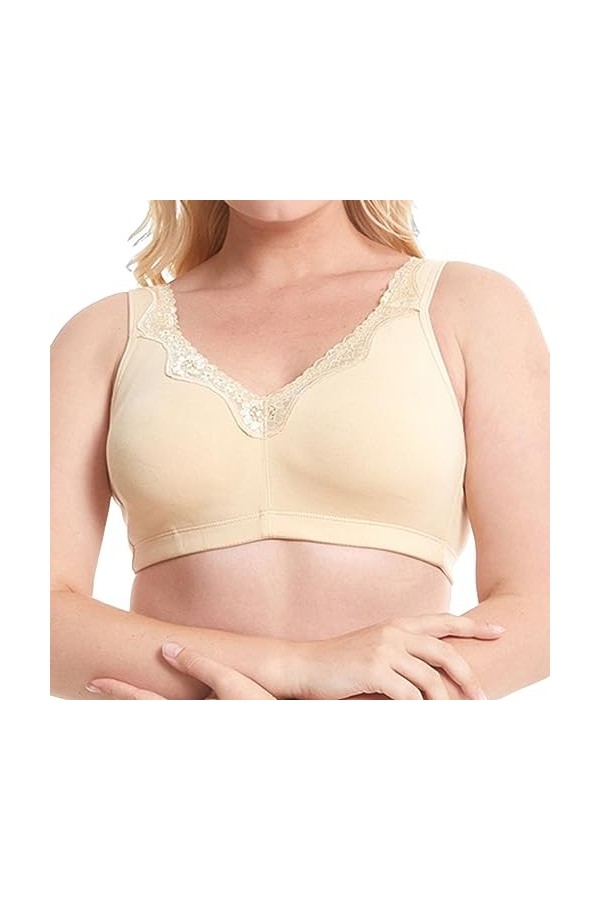 LSEEKA Damen-BH, Bequem, Sexy, Große Größe, Fettes MM, mittleres und hohes, Spitzen-BH aus Reiner Baumwolle Meine Bestellung,