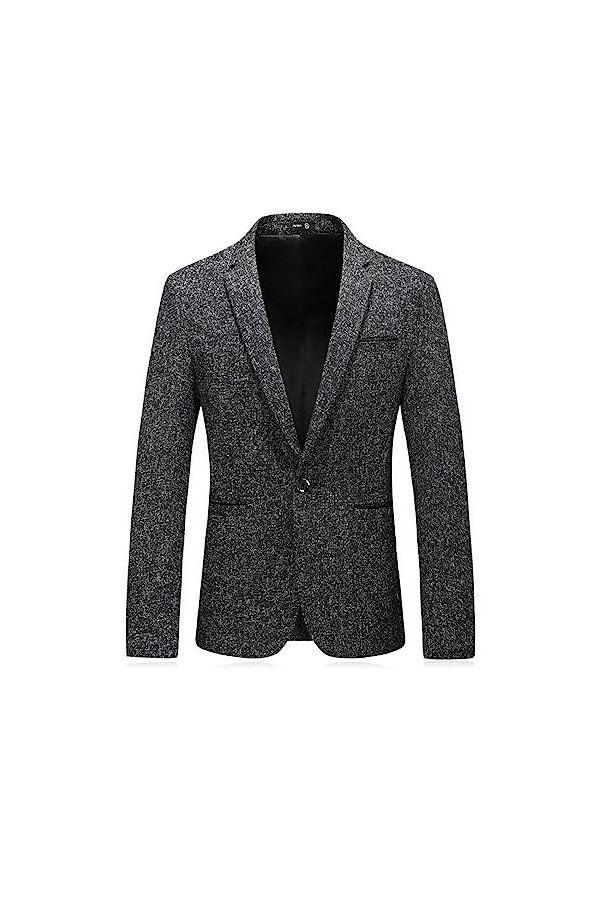 Mymyguoe Veste surdimensionnée pour homme - Style sportif - Avec bouton - Coupe droite - Élégant - Pour costume traditionnel 