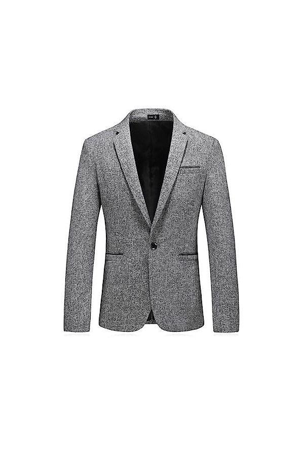 Mymyguoe Veste surdimensionnée pour homme - Style sportif - Avec bouton - Coupe droite - Élégant - Pour costume traditionnel 