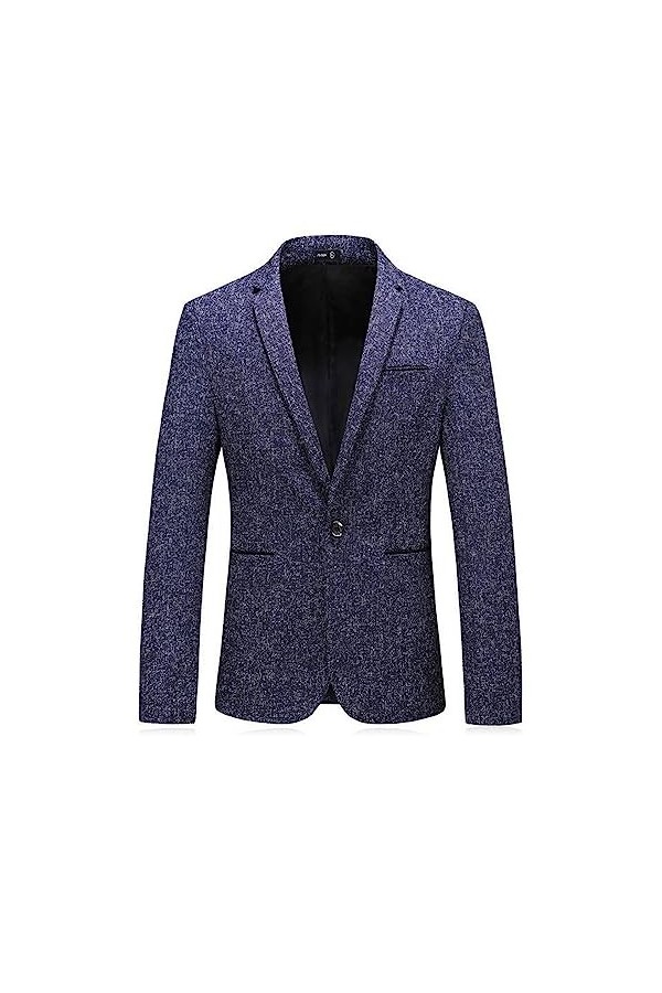 Mymyguoe Veste surdimensionnée pour homme - Style sportif - Avec bouton - Coupe droite - Élégant - Pour costume traditionnel 