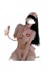 Sexy Pink Lingerie Open The Chest Doctors Sister Costumes de jeu de rôle Infirmière Uniforme Sweet Top Mini Jupe Ensemble de