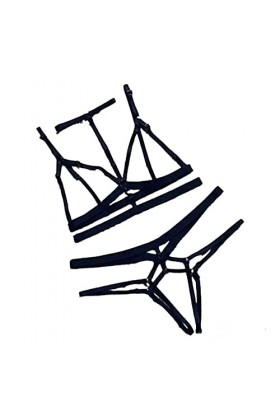 Harnais de corps pour femme noir, Lingerie Erothique Sexy S/M