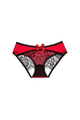 Celamirio Culotte sexy pour femme, String noir., Medium