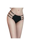 Celamirio Culotte sexy pour femme, String noir., Medium