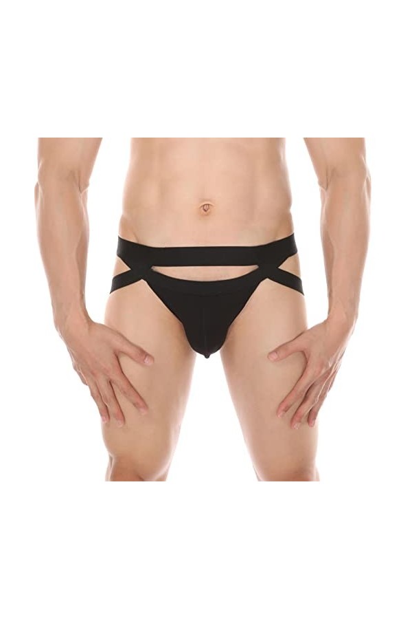 SKFLABOOF Erotique String Homme Ouverte Ficelle Costume Extra Light Moulant Chic Slip Transparent Boxer Coquin Lingerie Sexy 