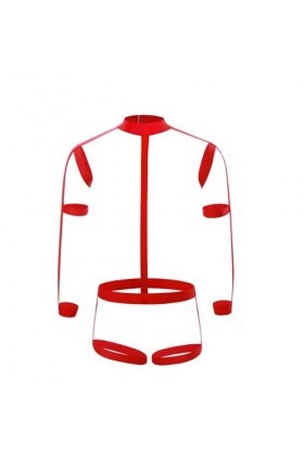 HSQSMWJ Homme Harnais Bandage Elasticité Singlet Bodysuit de Poitrine Muscle Corps Maillot Lingerie Fête Gay Costume Clubwear