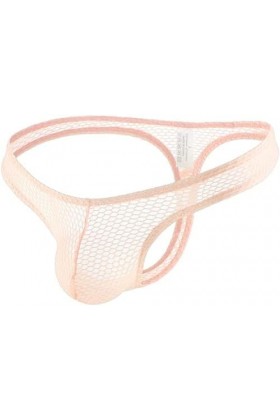 GUETTO sous-vêtements Sexy pour Hommes, String G, Culotte Transparente, Dos en T,Noir,XXL