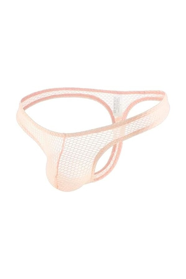 GUETTO sous-vêtements Sexy pour Hommes, String G, Culotte Transparente, Dos en T,Noir,XXL