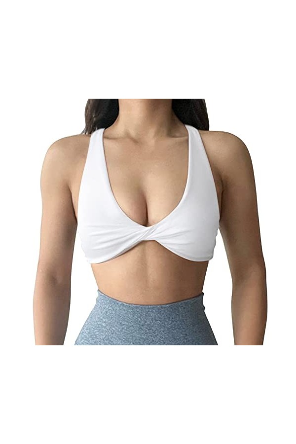 HANXIULIN Soutien-gorge sans armatures pour femme - Soutien-gorge à coque complète - Soutien-gorge à fermeture éclair à lava